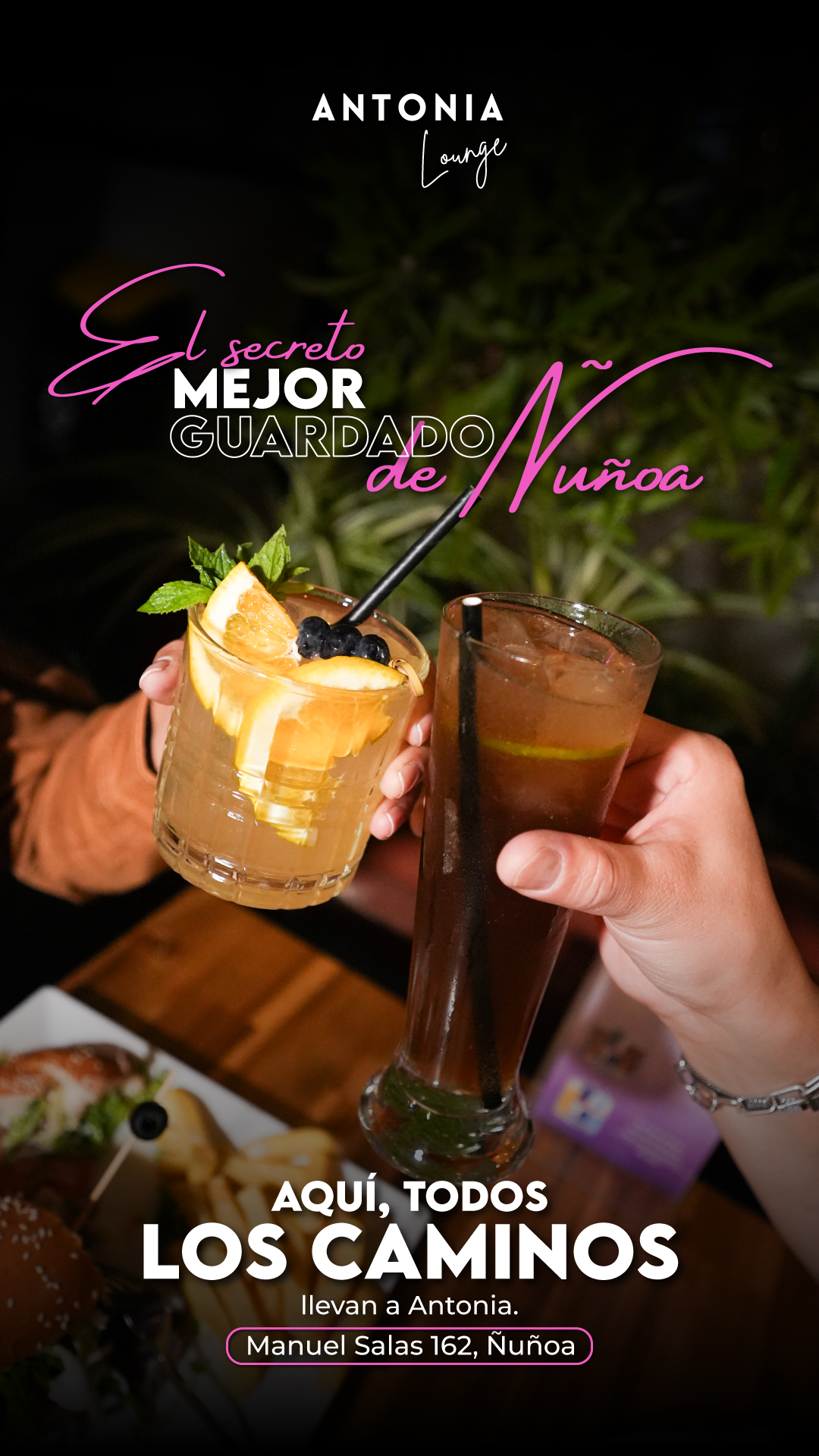 Cocktails de autor en Antonia Lounge, Ñuñoa
